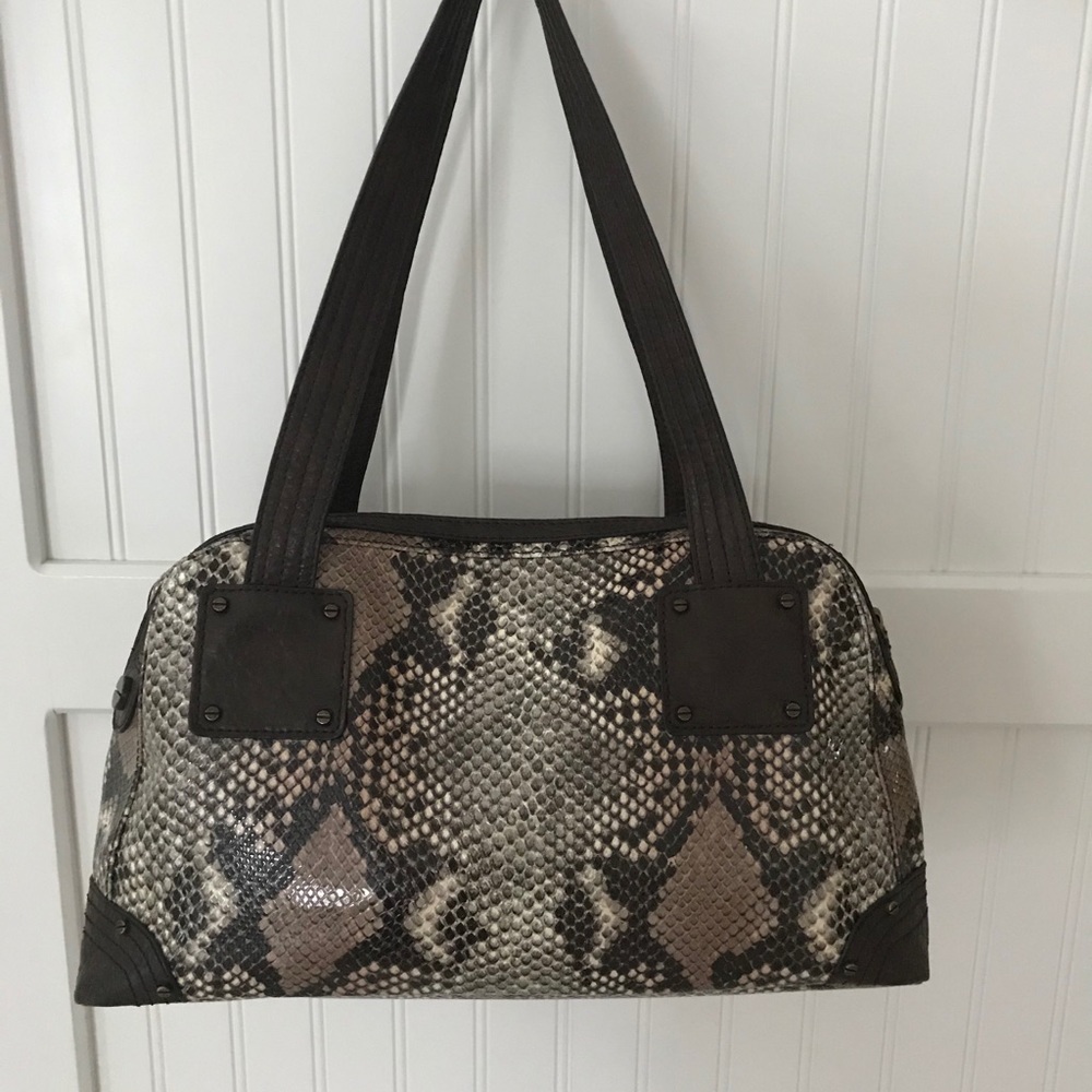 Jessica Simpson Python Satchel With Accessories - image 3